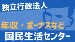 【2026最新】国民生活センター職員の年収、ボーナス、モデル給与、初任給