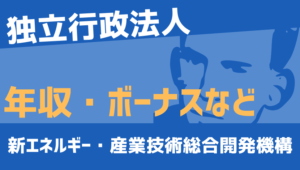 【2026最新】新エネルギー・産業技術総合開発機構職員の年収、ボーナス、モデル給与、初任給