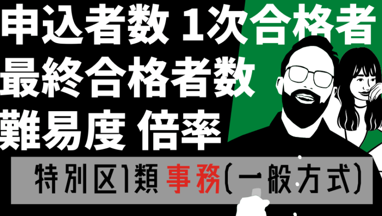 【最新】特別区(Ⅰ類事務一般方式)採用試験実施状況まとめ