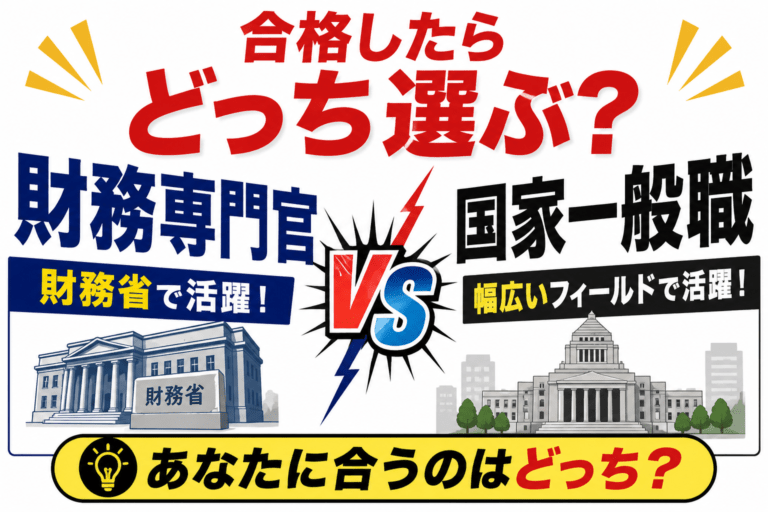 財務専門官 vs 国家一般職　合格したらどっち選ぶ？