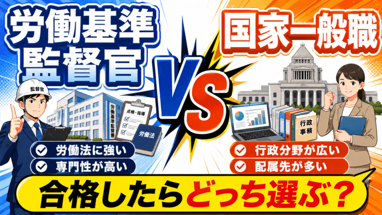 労働基準監督官 vs 国家一般職　合格したらどっち選ぶ？