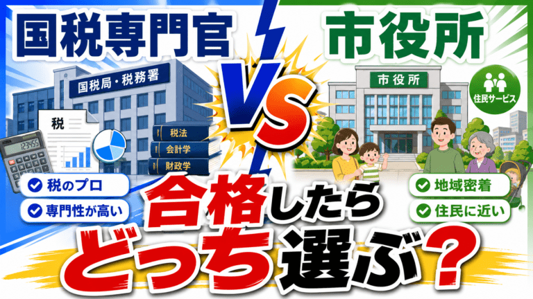 国税専門官 vs 市役所　合格したらどっち選ぶ？
