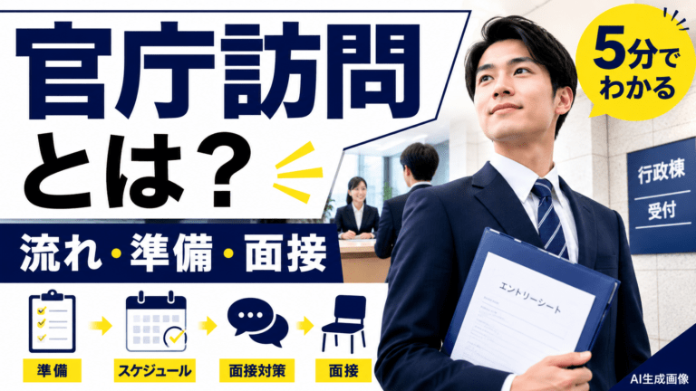 官庁訪問とは？流れ・準備・面接で見られるポイント