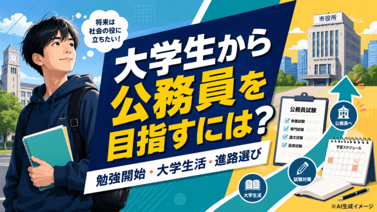 大学生が公務員を目指すときに考えたいこと