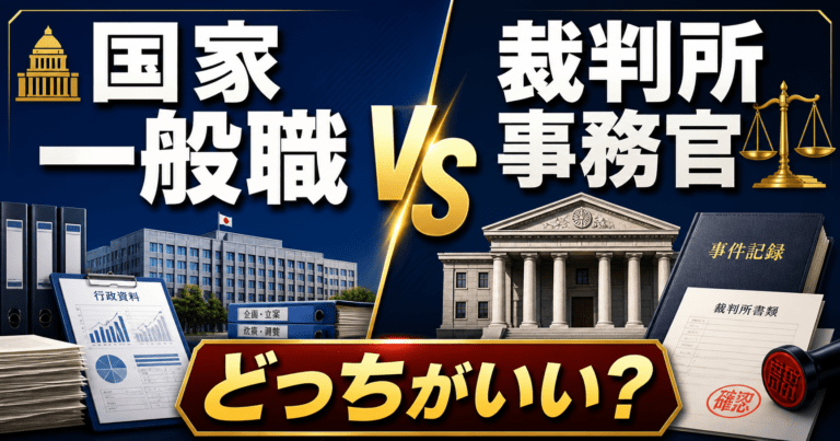 国家一般職と裁判所事務官はどっちがいい？仕事内容・試験難易度・向いている人を比較