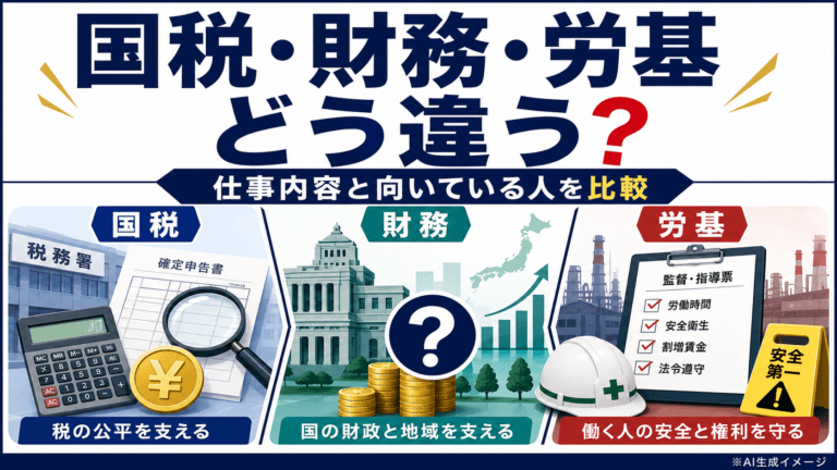国家専門職の種類と選び方