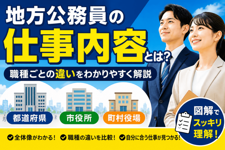 地方公務員の仕事内容をわかりやすく解説