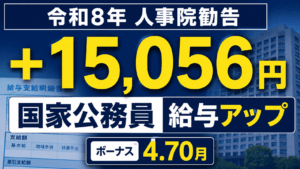 【2026年】令和8年人事院勧告を解説｜国家公務員の給与はいくら上がる？