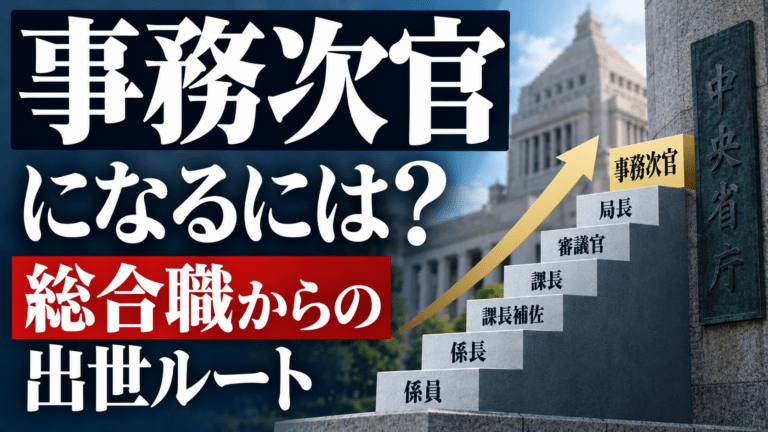 事務次官になるには?総合職からの出世ルートと必要なキャリア